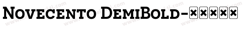 Novecento DemiBold字体转换